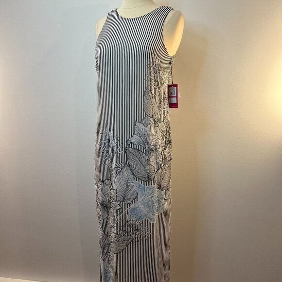 Vince Camuto Island Floral Chiffon Sleeveless Maxi Dress - Size XXS - NWD - Picture 2 of 8